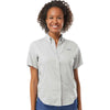 Columbia Women's Cool Grey PFG Tamiami Short Sleeve Shirt