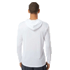 Paragon Unisex White Bahama Performance Hooded Long Sleeve T-Shirt