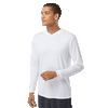 Paragon Unisex White Bahama Performance Hooded Long Sleeve T-Shirt