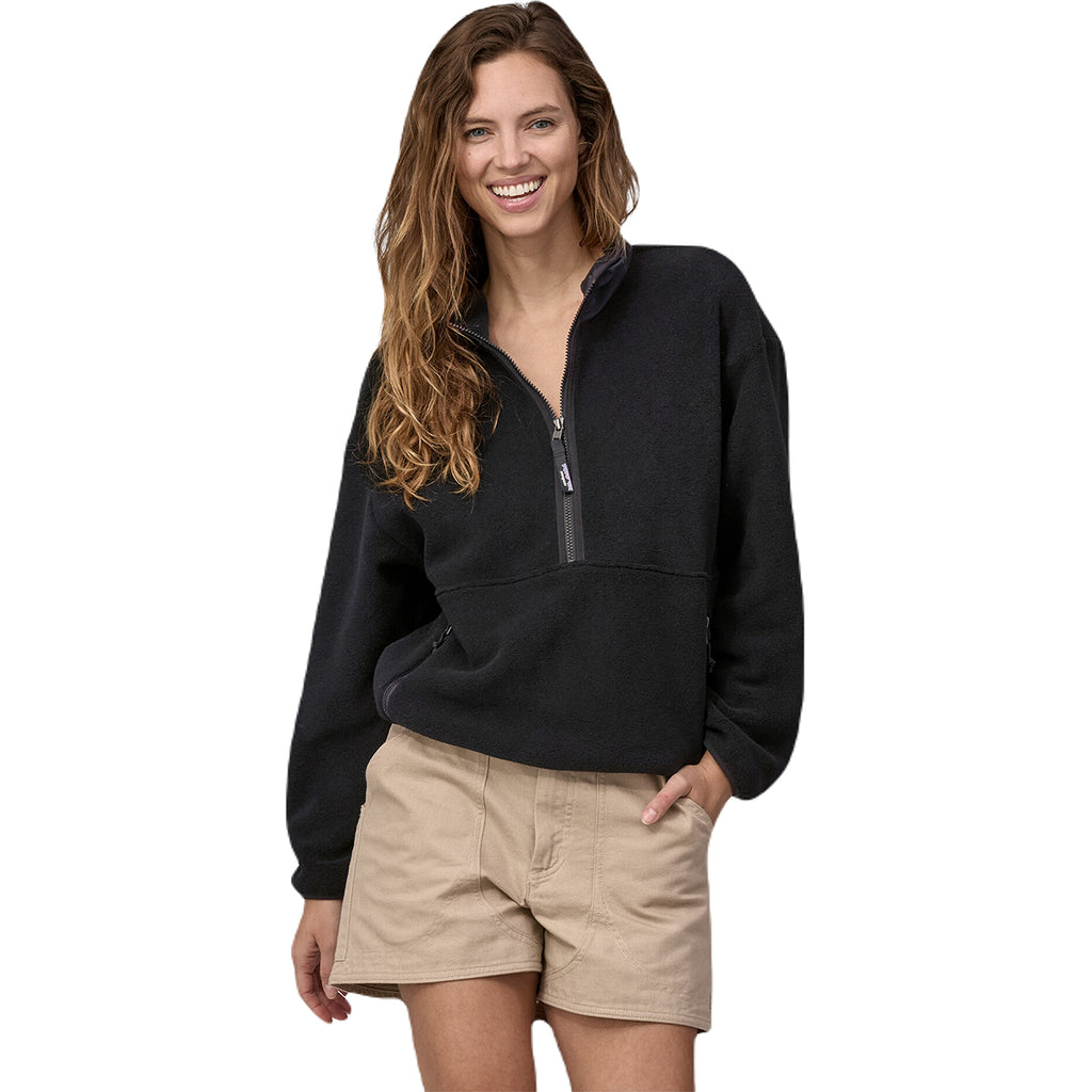 Patagonia Women's Black Synchilla Fleece Marsupial