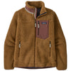 Patagonia Women's Nest Brown w/Dulse Mauve with Oyster White Classic Retro-X Fleece Jacket