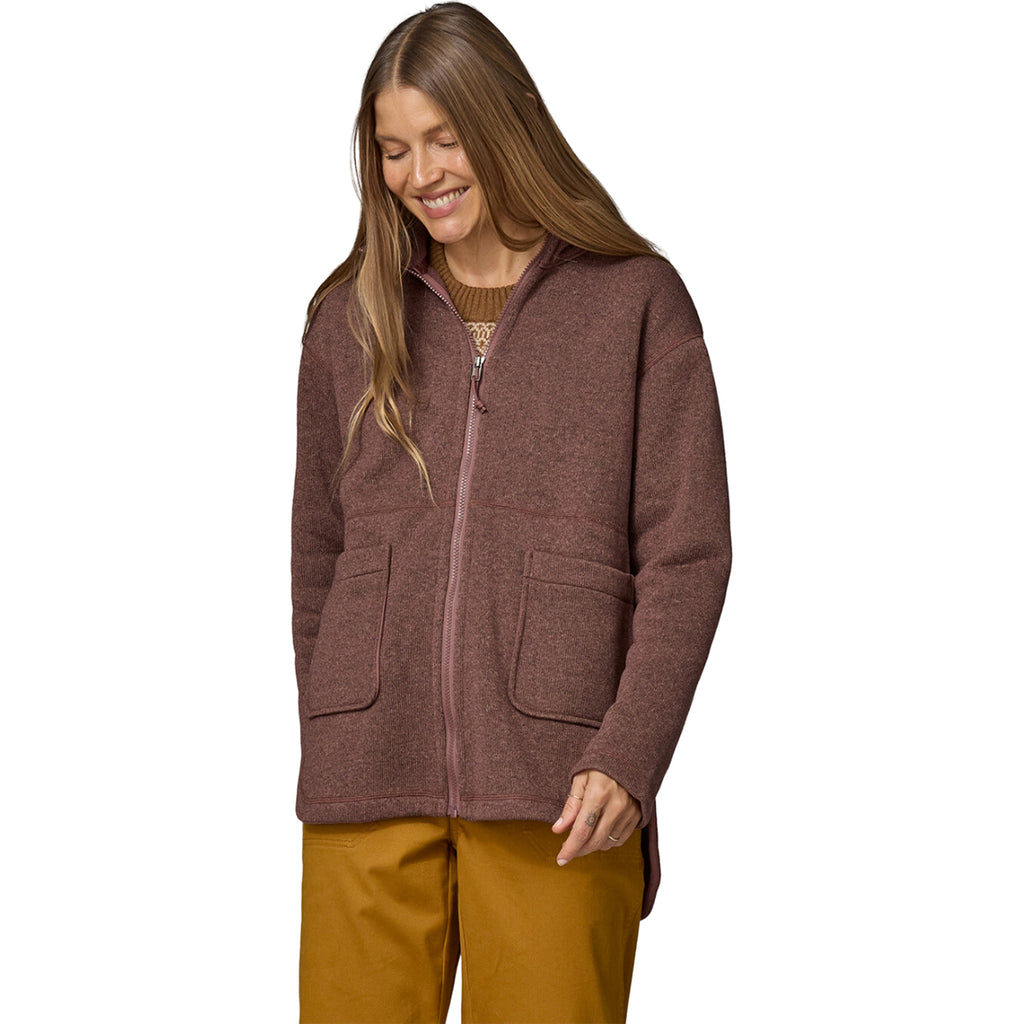 Patagonia Women's Dulse Mauve Better Sweater Oversized Coat