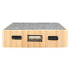 Hit Grey with Bamboo 5,000 mAh Bamboo & rPET Power Bank