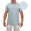 AndersonOrd Men's Skyway Heather Lagoon Polo