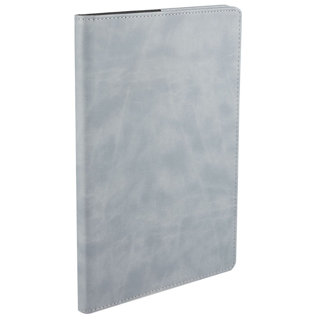 Leed's Grey 7" x 10" FSC Recycled Morano Refillable Journal
