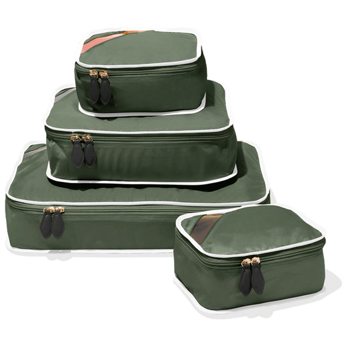 Paravel Safari Green Packing Cube Quad