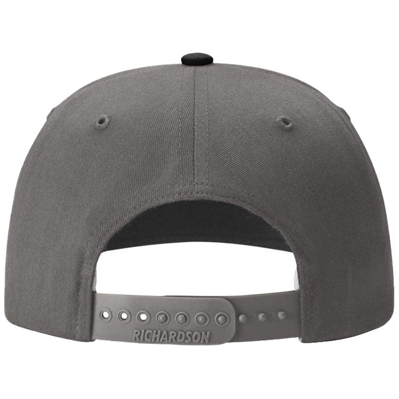 Richardson Grey/Charcoal/Black Solid Twill Trucker