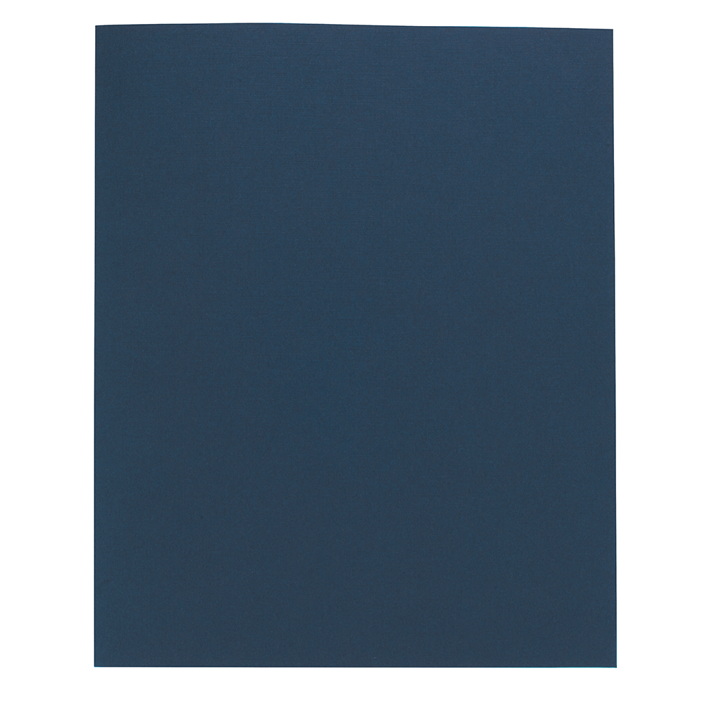 Good Value Dark Blue Linen Paper Folder