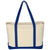 Hit Natural/Royal Blue Large Starboard Cotton Canvas Tote Bag