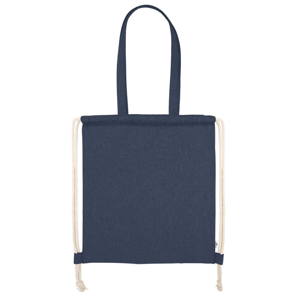 Hit Navy Arden Recycled Cotton Drawstring Bag