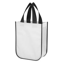 Hit White Lola Laminated Non-Woven Shopper Tote Bag