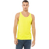 Bella + Canvas Unisex Neon Yellow Heather CVC Tank