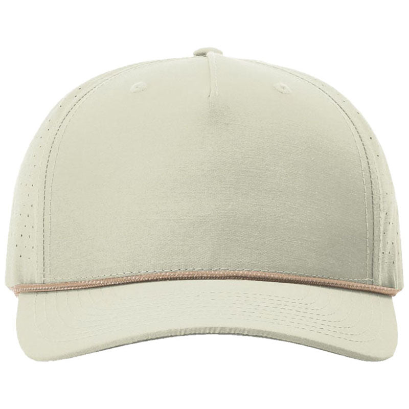 Richardson Oat Milk/Elmwood White Laser Perf Performance Rope Cap