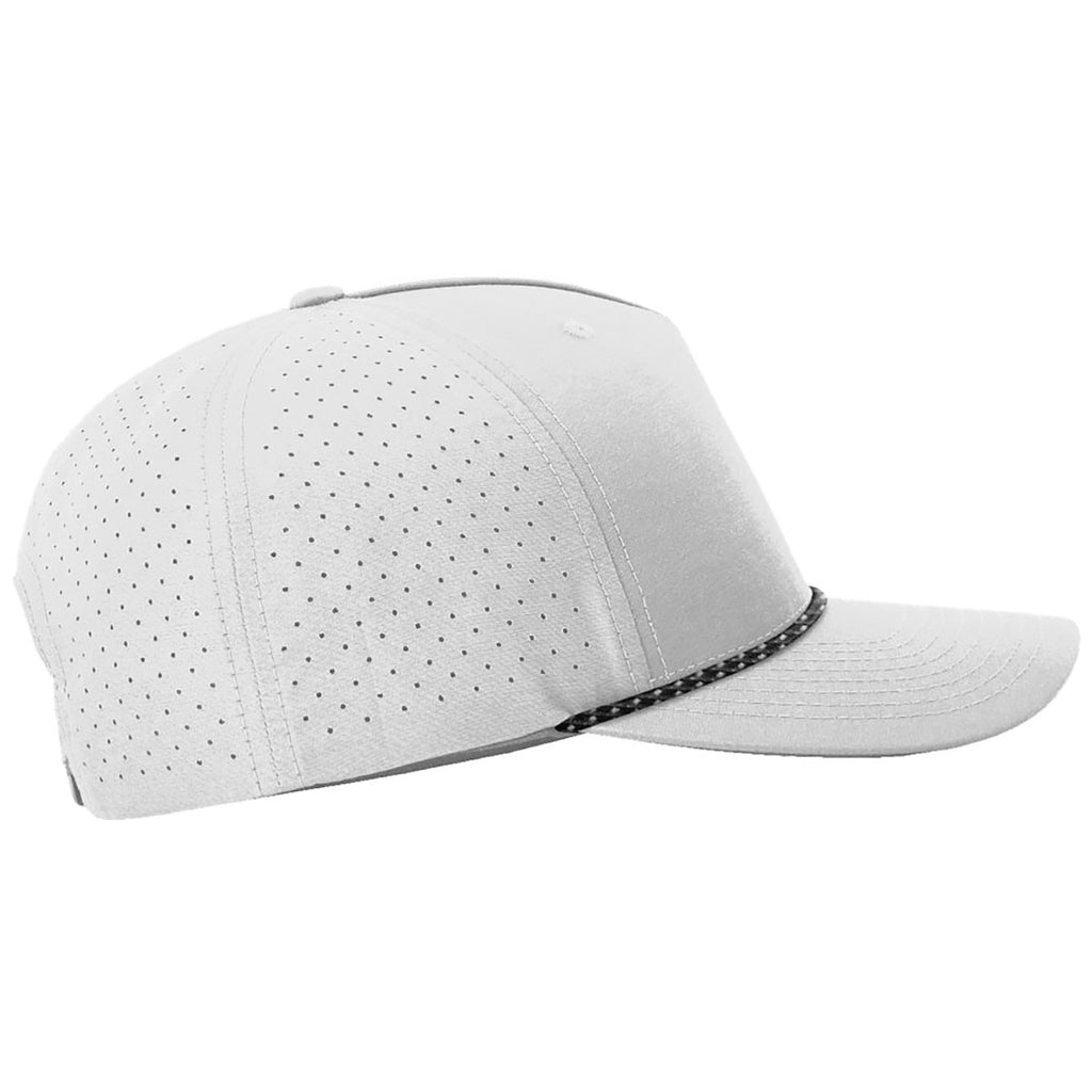 Richardson Silver/Black Silver Laser Perf Performance Rope Cap