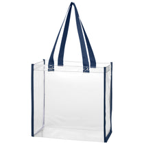 Hit Clear with Navy Trim Clear Tote Bag