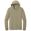Jerzees Classics Unisex Khaki Cotton Long Sleeve Hooded T-Shirt