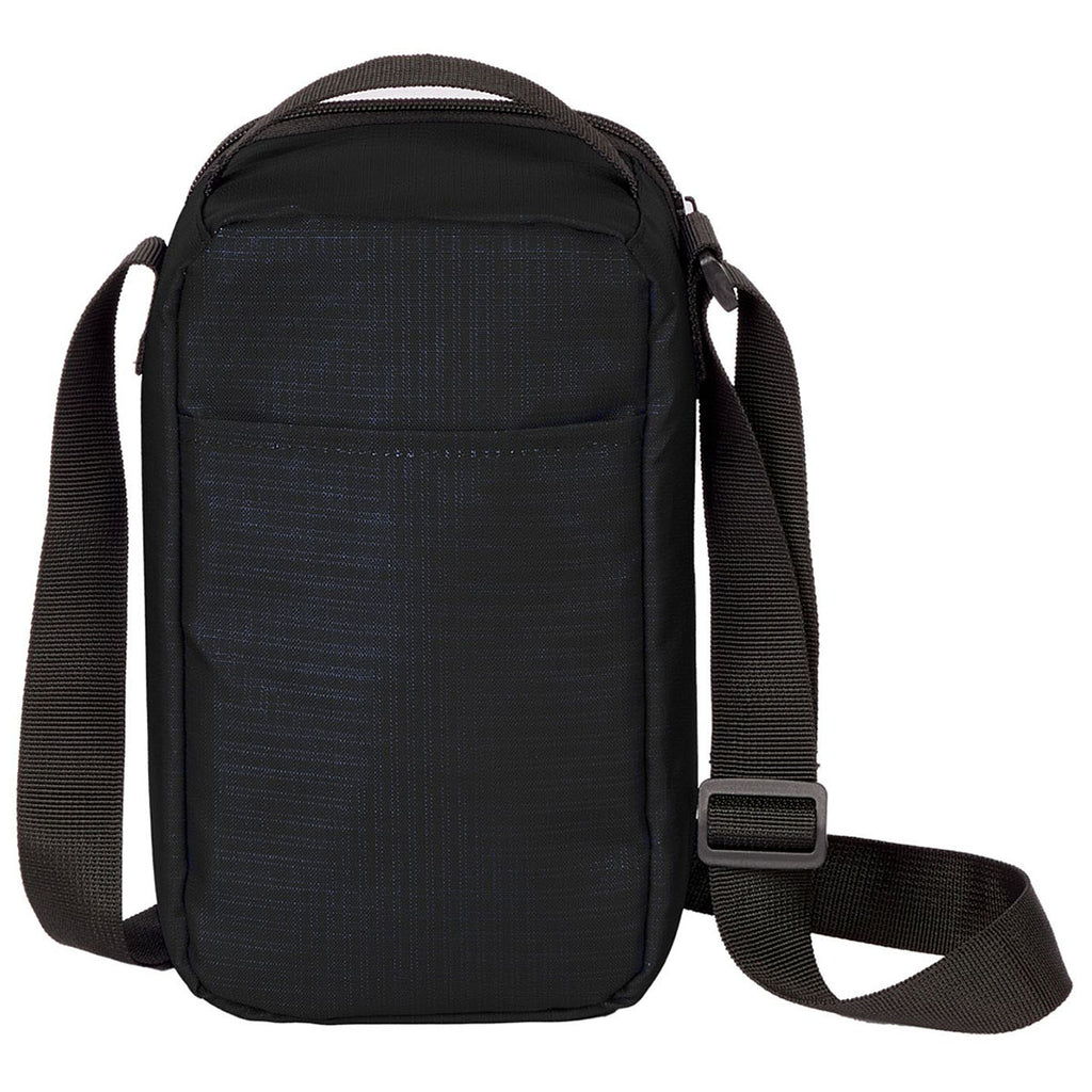 Leed's Black Crossbody Recycled 6-Can Cooler