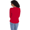 Next Level Apparel Women's Red Relaxed Long Sleeve T-Shirt