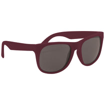 Hit Maroon/Maroon Rubberized Sunglasses