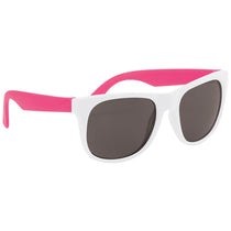 Hit White/Pink Rubberized Sunglasses