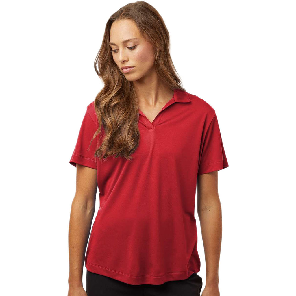 AllPro Women's Red Pro-Lock Performance Polo