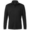 AllPro Men's Black Pro-Lock Performance Quarter-Zip Pullover