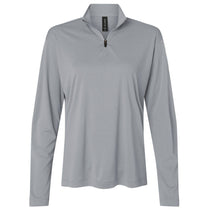 AllPro Women's Heather Steel Pro-Lock Performance Quarter-Zip Pullover