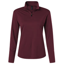 AllPro Women's Maroon Pro-Lock Performance Quarter-Zip Pullover