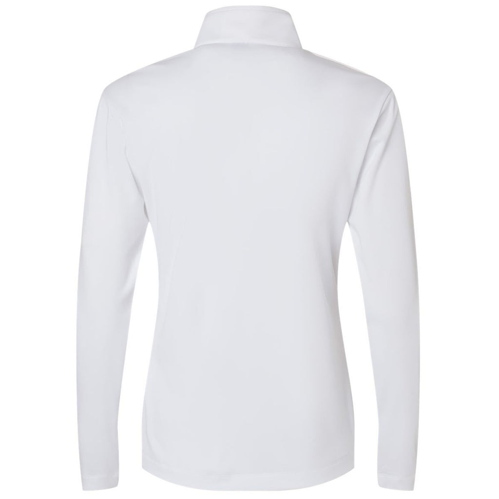 AllPro Women's White Pro-Lock Performance Quarter-Zip Pullover