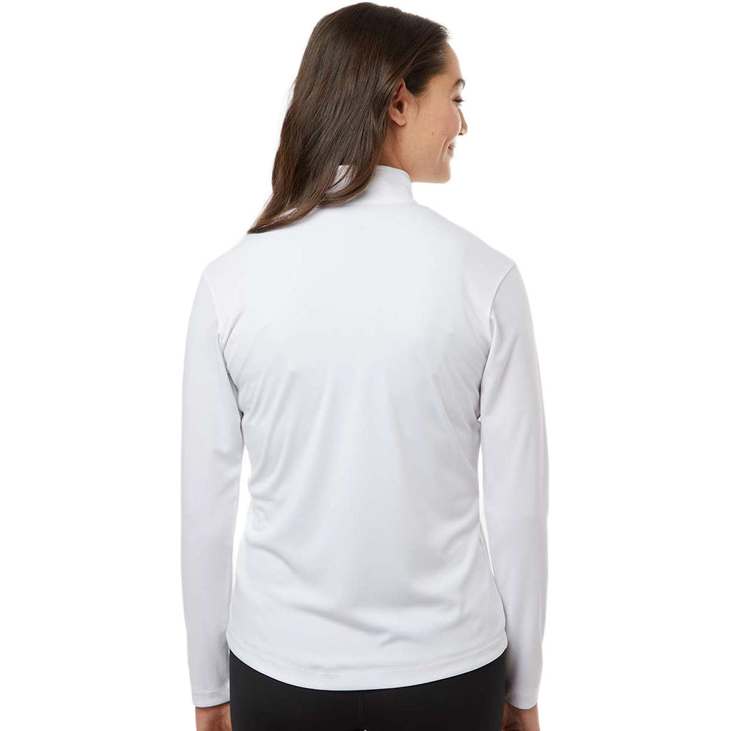 AllPro Women's White Pro-Lock Performance Quarter-Zip Pullover