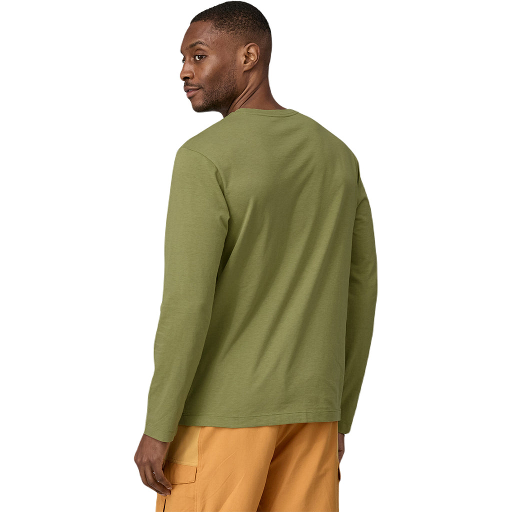 Patagonia Men's Buckhorn Green Long-Sleeved Essential Tee