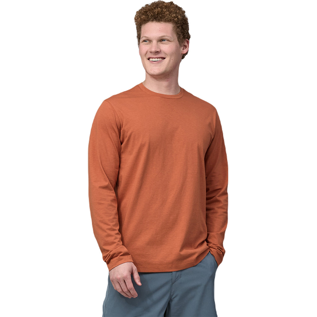 Patagonia Men's Sienna Clay Long-Sleeved Essential Tee