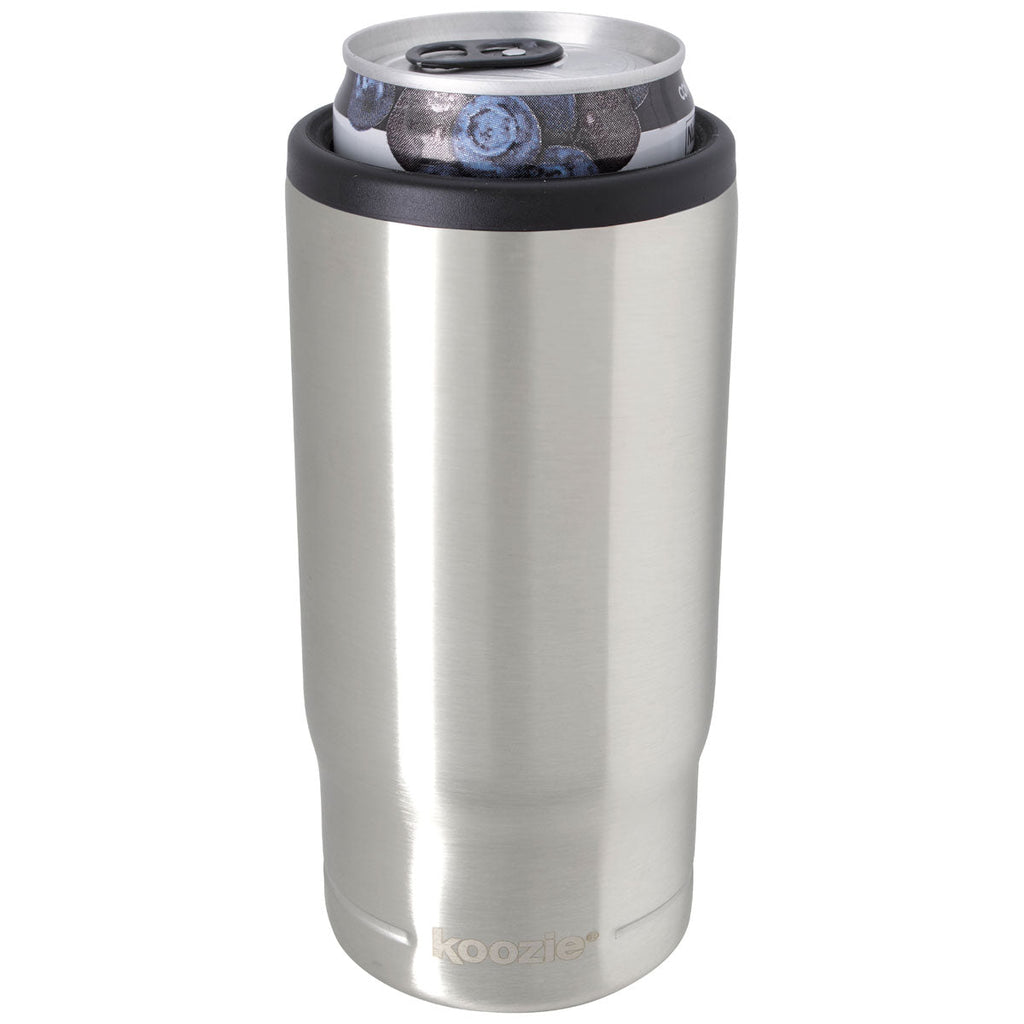 48-Hour Koozie Silver Slim Triple Vacuum Tumbler - 15 oz