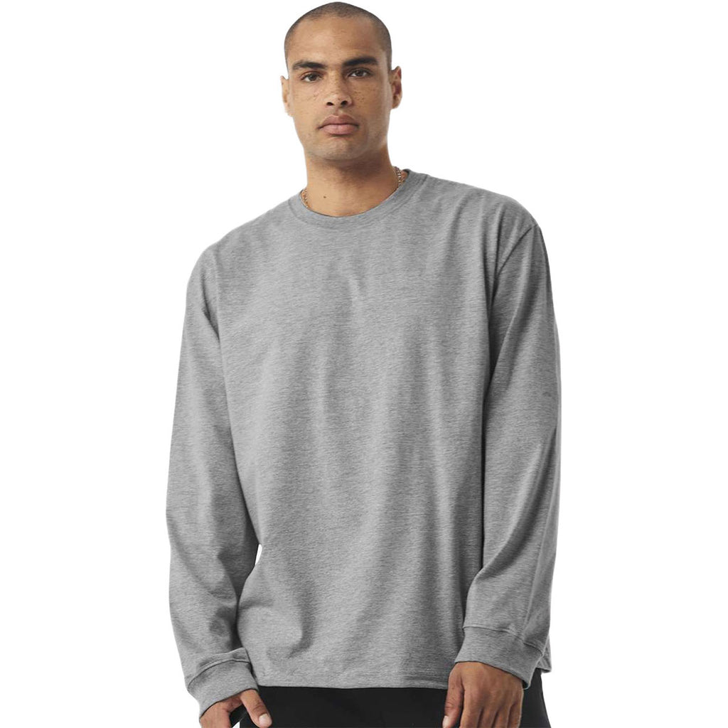 Bella + Canvas Men's Athletic Heather 7.5 oz Heavyweight Long Sleeve Tee