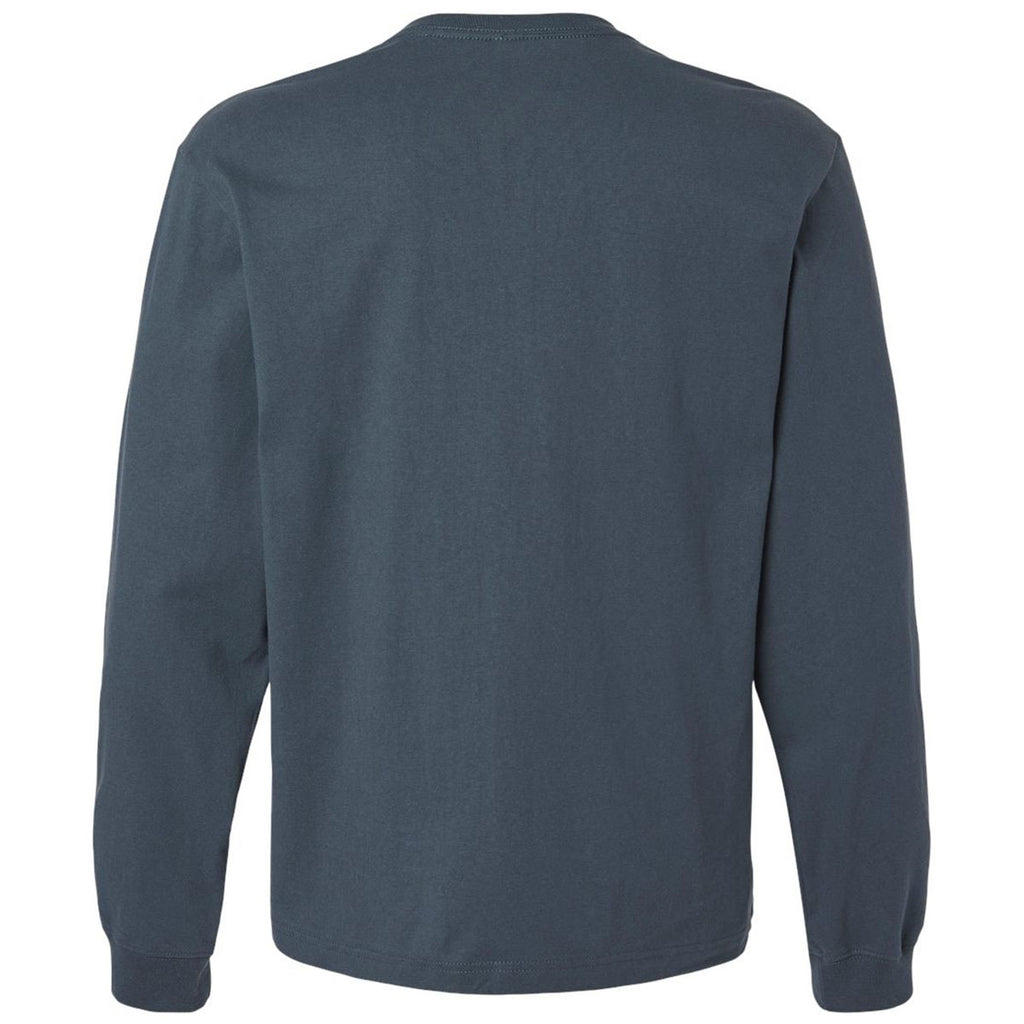 Bella + Canvas Men's Vintage Navy 7.5 oz Heavyweight Long Sleeve Tee