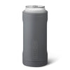 BruMate Matte Gray Hopsulator Slim 12 oz