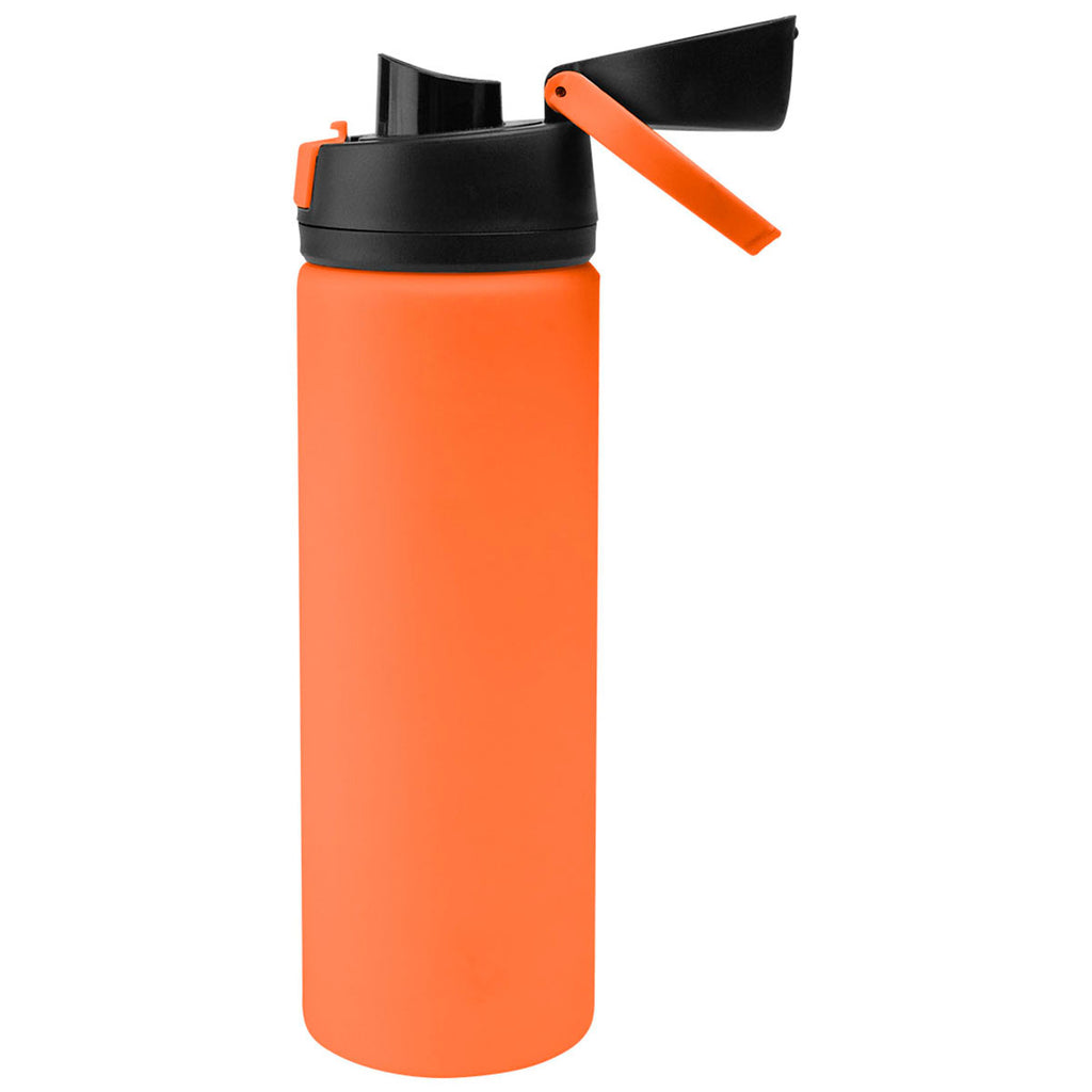 Hit Orange with Black 24 Oz. Pop Sip Recycled Stainless Steel Bottle