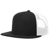 Richardson Black/White Acrylic-Wool Blend Flatbill Trucker