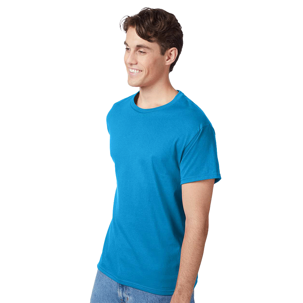 Hanes Unisex Teal Authentic T-Shirt