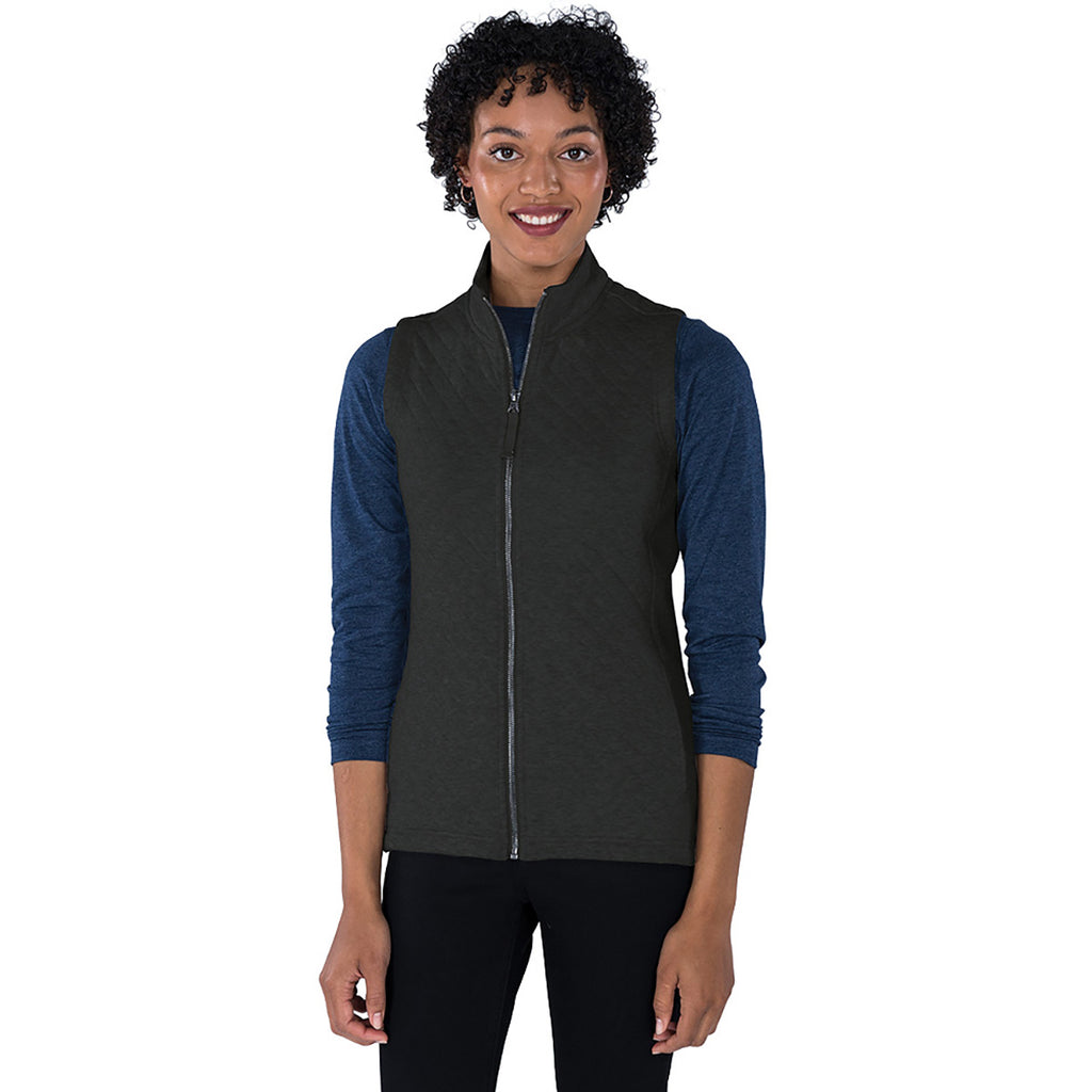 Charles River Women's Charcoal Heather Franconia Quilted Vest