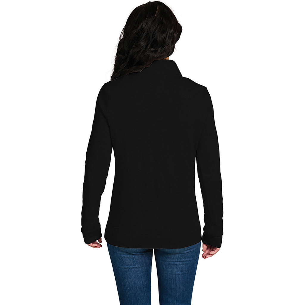 Charles River Women's Black Hudson Quarter Zip Pullover