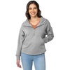 Charles River Women's Heather Grey Willow Scallop Hem Hoodie