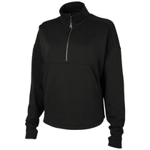 Charles River Women's Black Willow Half Zip Sweatshirt