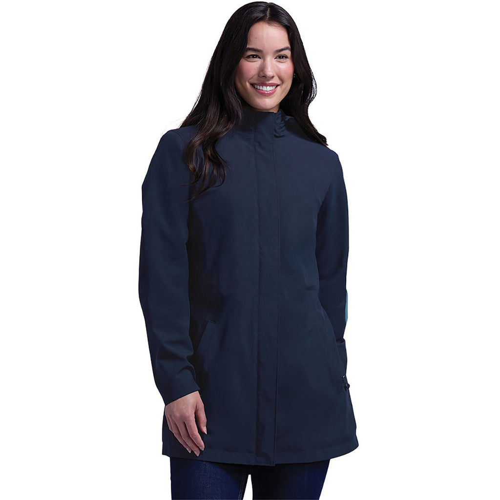 Charles River Women's Navy Odyssey Waterproof Parka