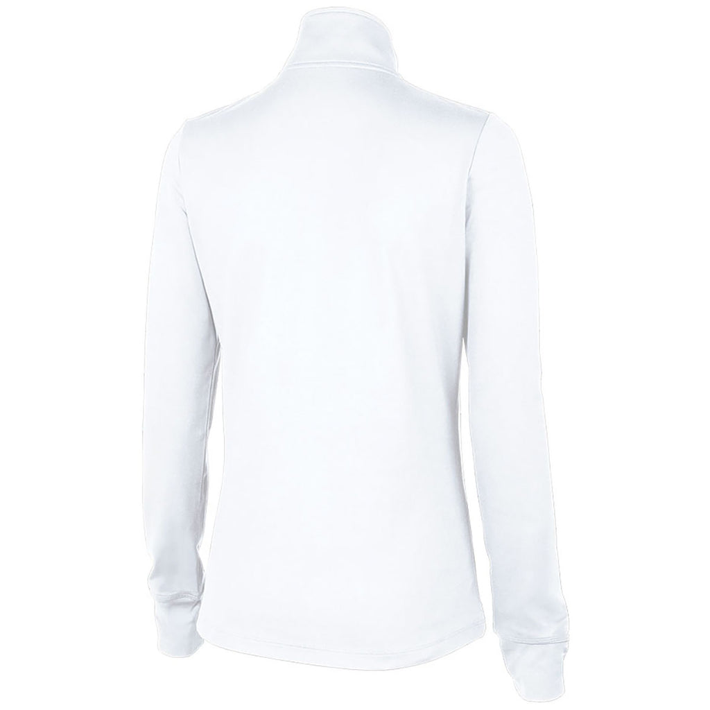Charles River Women's White Nu Fitness Quarter Zip