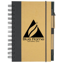 Hit Natural/Black Eco-Inspired Spiral Notebook & Pen