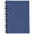 Hit Blue Rubbery Spiral Notebook