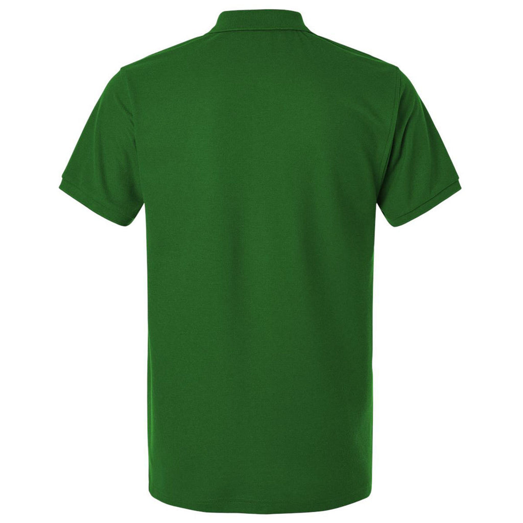 AllPro Men's Olive Green Pique Polo