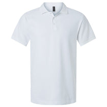 AllPro Men's White Pique Polo