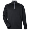 Puma Golf Men's Puma Black Waffle Fleece Quarter-Zip Pullover